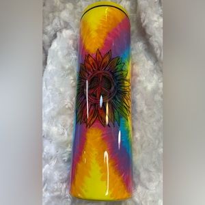 30oz handmade stainless steel tumbler. Tie-Dye pattern.